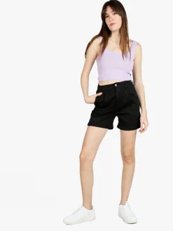 Solada Shorts donna a vita alta in cotone