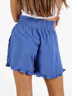 Solada Shorts donna a vita alta in cotone