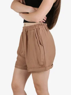 Solada Shorts donna con risvolto