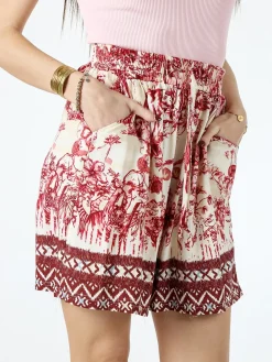 Solada Shorts donna con stampe - rosso