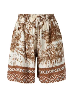 Solada Shorts donna con stampe - marrone