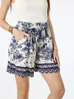 Solada Shorts donna con stampe - blu scuro
