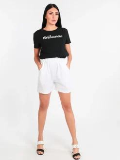 Solada Shorts donna in cotone a vita alta