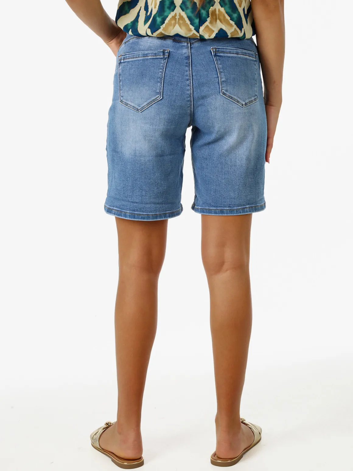 Solada Shorts donna in jeans con strappi - jeans