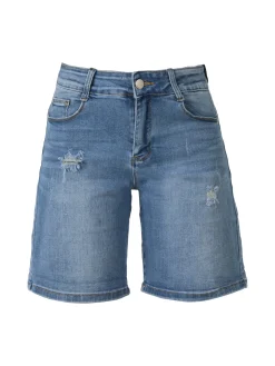 Solada Shorts donna in jeans con strappi - jeans