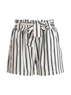 Solada Shorts donna rigati a vita alta