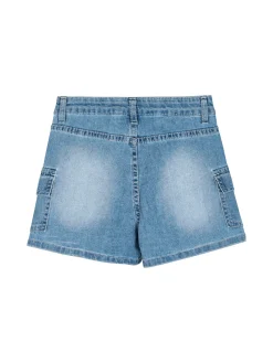 Solada Shorts in jeans da bambina con tasconi laterali
