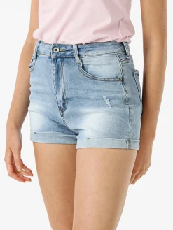 Solada Shorts in jeans da donna a vita alta - jeans