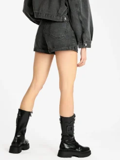 Solada Shorts in jeans donna a vita alta