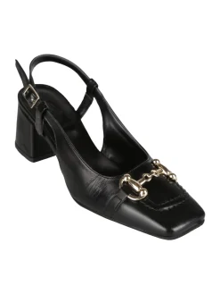 Solada Slingback in pelle da donna con punta quadrata
