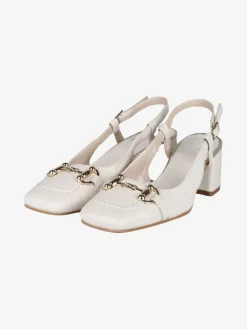 Solada Slingback in pelle da donna con punta quadrata