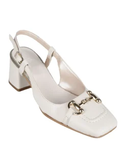 Solada Slingback in pelle da donna con punta quadrata