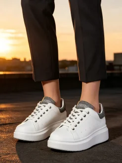 Solada Sneakers donna con platform e dettagli glitter