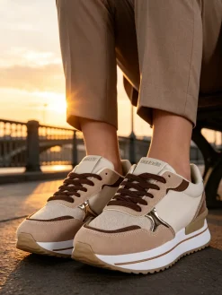 Solada Sneakers donna con suola alta