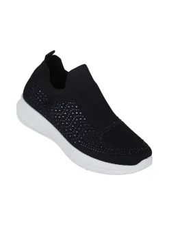 Solada Sneakers donna slip on con strass