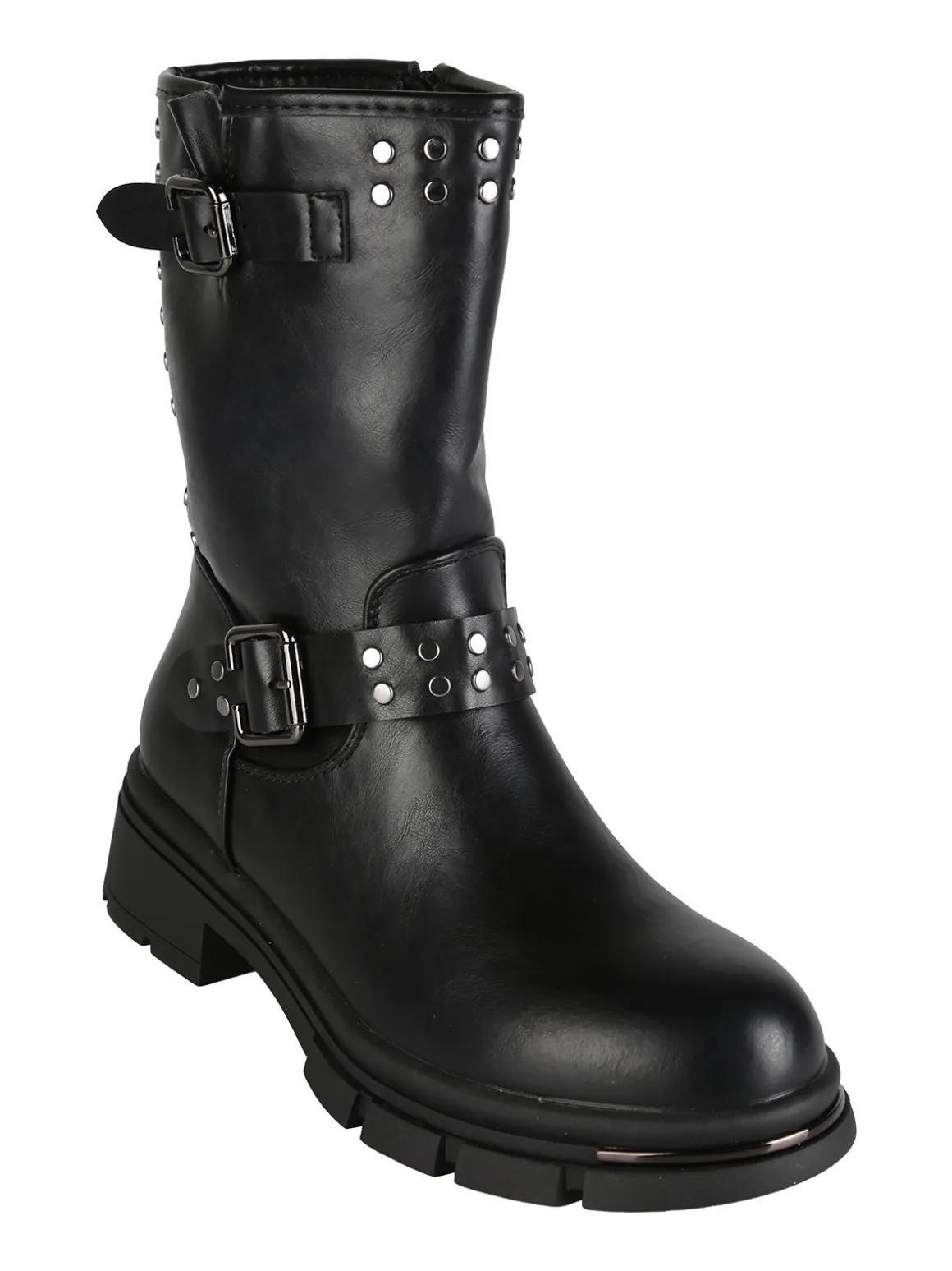 Solada Stivaletti biker da donna con borchie