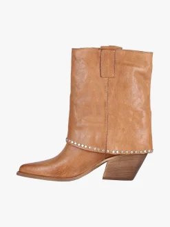 Solada Stivaletti in pelle da donna texani con borchie