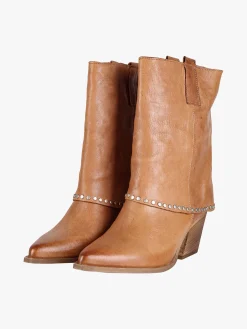 Solada Stivaletti in pelle da donna texani con borchie