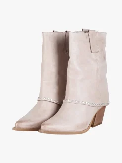 Solada Stivaletti in pelle da donna texani con borchie
