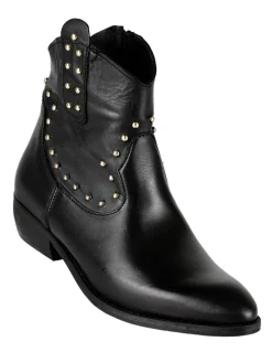 Solada Stivaletti in pelle donna con borchie