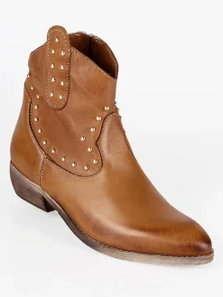 Solada Stivaletti in pelle donna con borchie