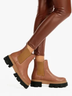 Solada Stivaletti modello chelsea in pelle da donna