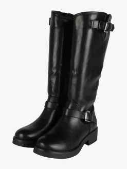 Solada Stivali donna con zip e fibbie