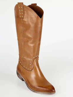 Solada Stivali in pelle donna texani con borchie