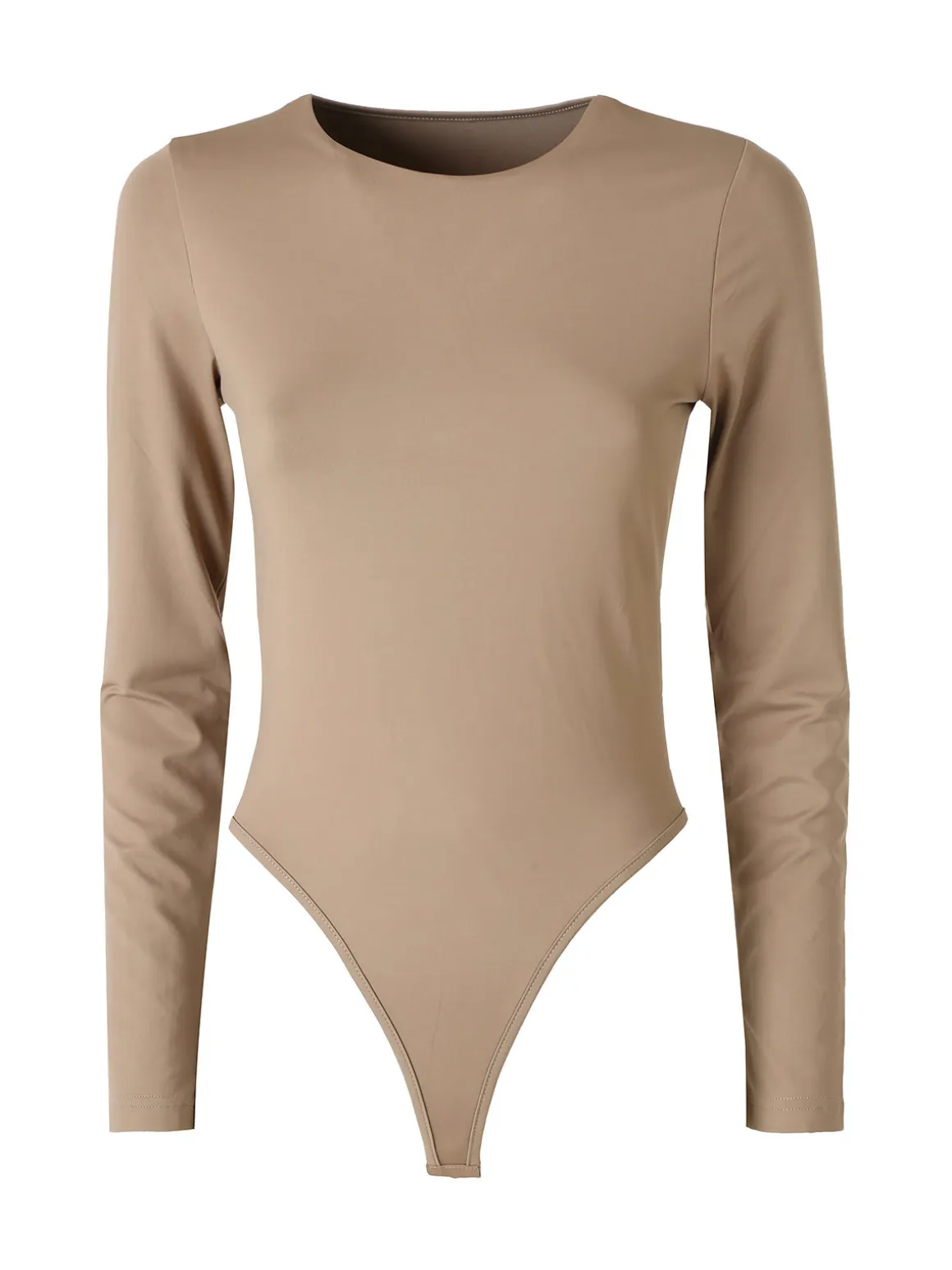Solada Top body da donna a maniche lunghe - khaki