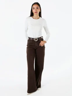 Solada Top body da donna a maniche lunghe - bianco