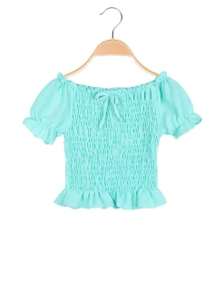 Solada Top corto da bambina elasticizzato