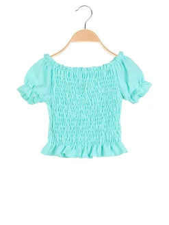 Solada Top corto da bambina elasticizzato