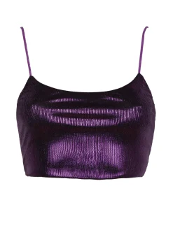 Solada Top corto donna con lurex