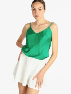 Solada Top donna effetto raso