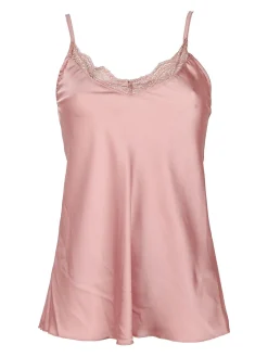 Solada Top donna effetto seta con pizzo