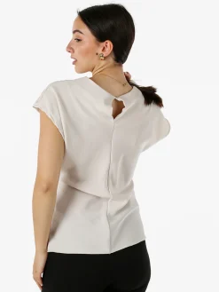 Solada Top donna girocollo senza maniche - beige