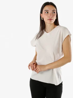 Solada Top donna girocollo senza maniche - beige