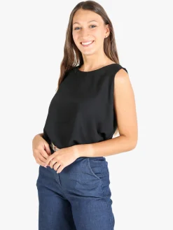 Solada Top donna girocollo tinta unita