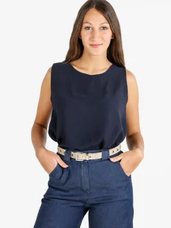 Solada Top donna girocollo tinta unita