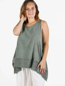 Solada Top donna oversize in cotone