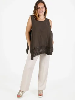 Solada Top donna oversize in cotone