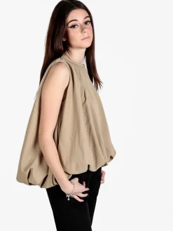 Solada Top donna senza maniche a palloncino