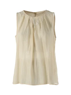 Solada Top donna smanicato - beige