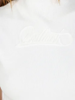 Solada Top donna smanicato in maglia - bianco