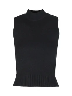 Solada Top donna smanicato in maglia