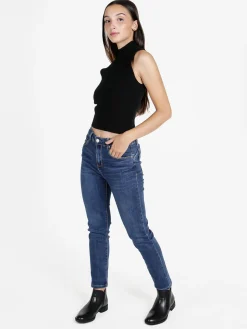 Solada Top donna smanicato in maglia