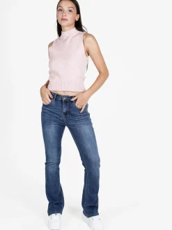 Solada Top donna smanicato in maglia