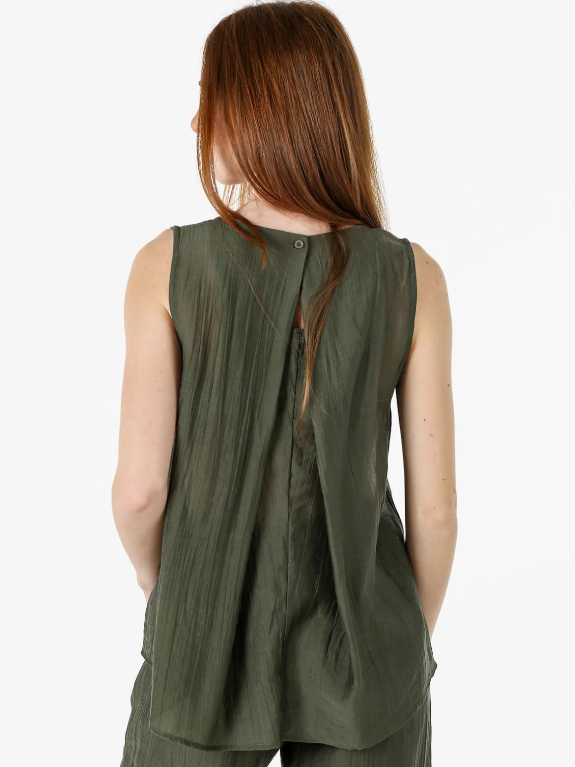 Solada Top donna smanicato - militare