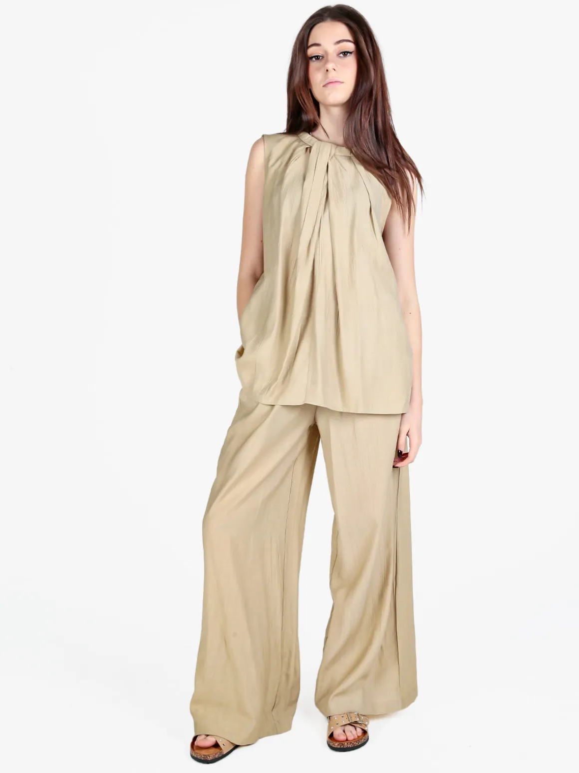 Solada Top donna smanicato oversize