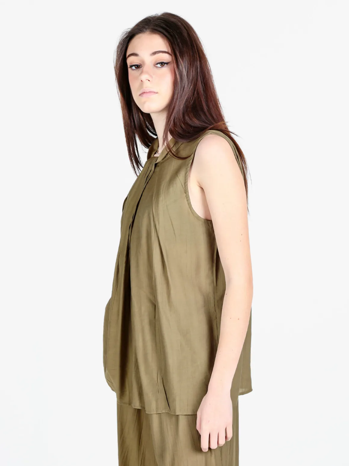 Solada Top donna smanicato oversize